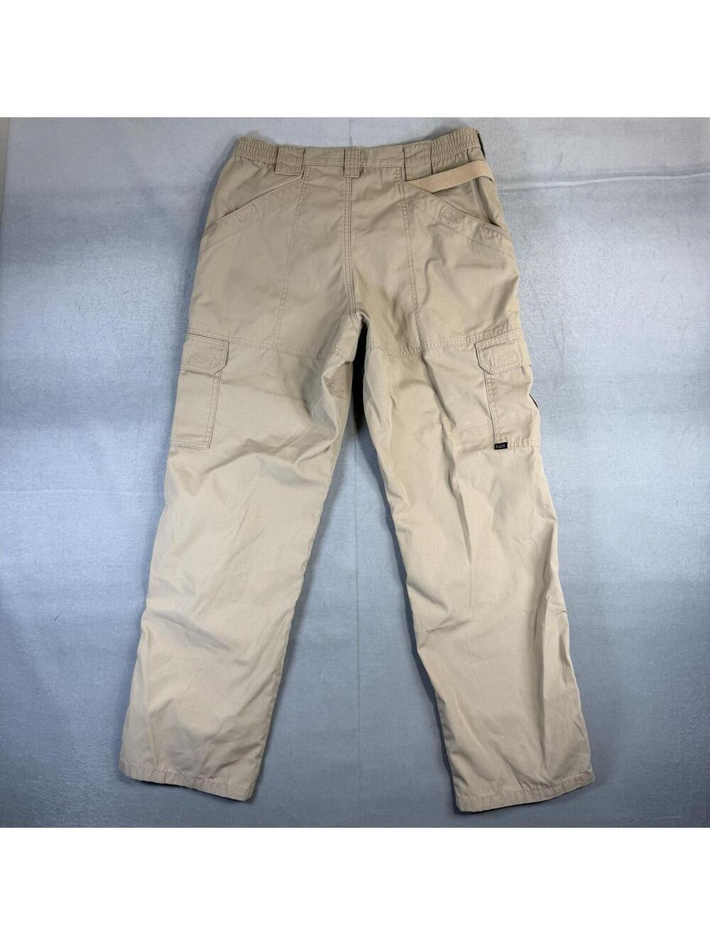 5.11 Tactical Cargo Pants Mens 34x32 Beige Taclite Pro Ripstop Range Duty - Picture 3 of 7